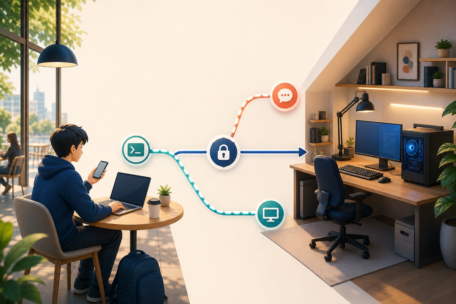 外出先から自宅PCのCodexを安全に動かす方法｜Remote SSH・Remote・RDPの使い分け